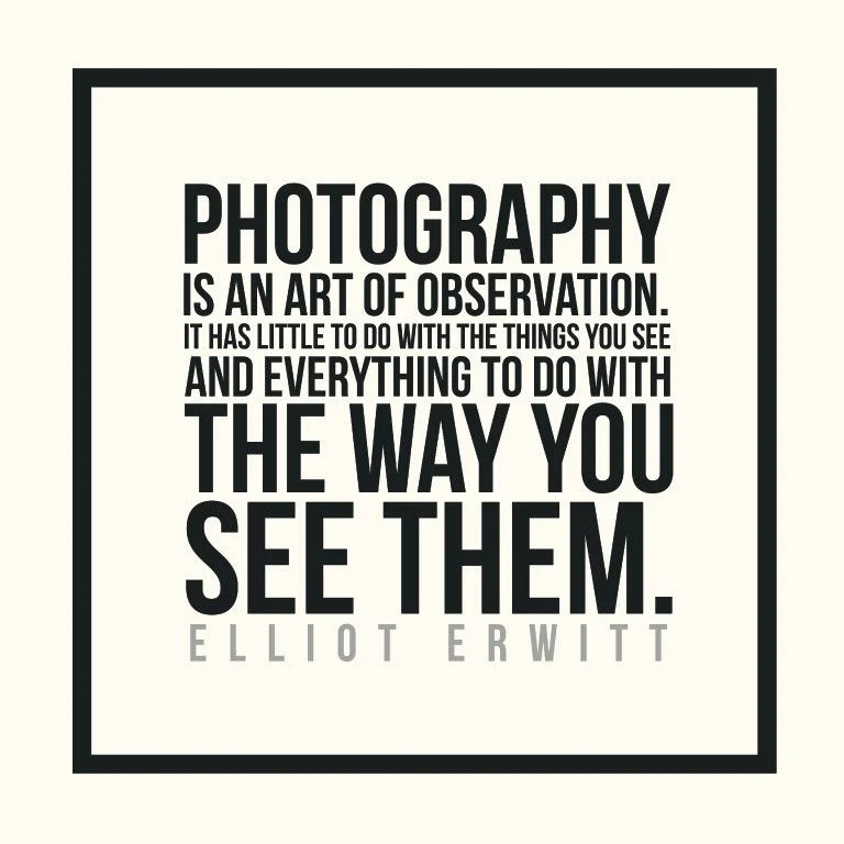 photography is an art of observation. it has little to do with the things you see and everything to do with the way you see them. elliot erwitt, motivational and inspiring portrait photography quote