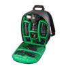 green camera travel bag