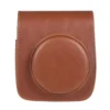 leather camera bag front