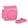 pink camera bag and strap